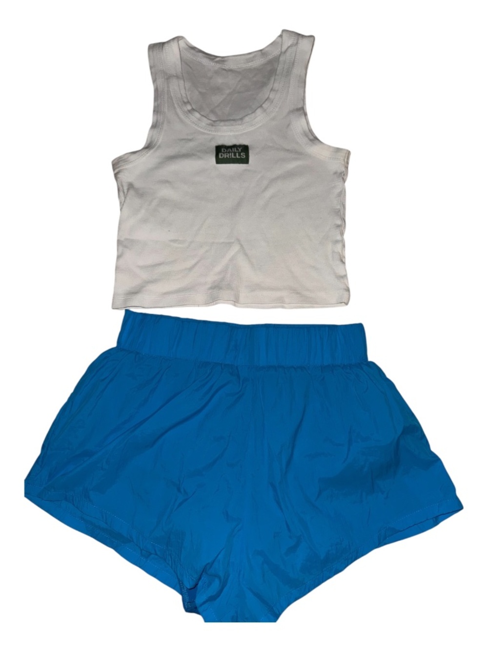 Daily Drills Ribbed Tank & Lined Shorts S